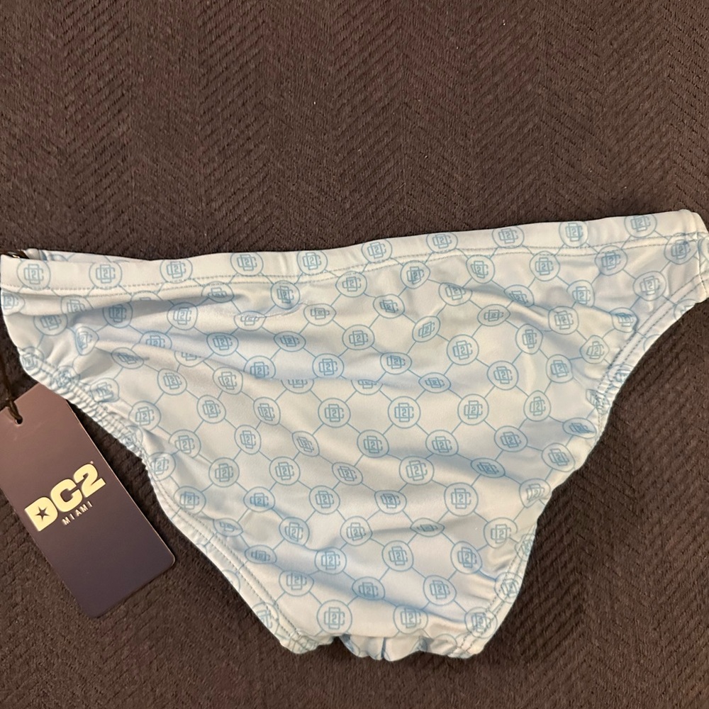 DC2 | Mens XS | Mono Blue Swim Mini Briefs | NWT - Picture 4 of 7